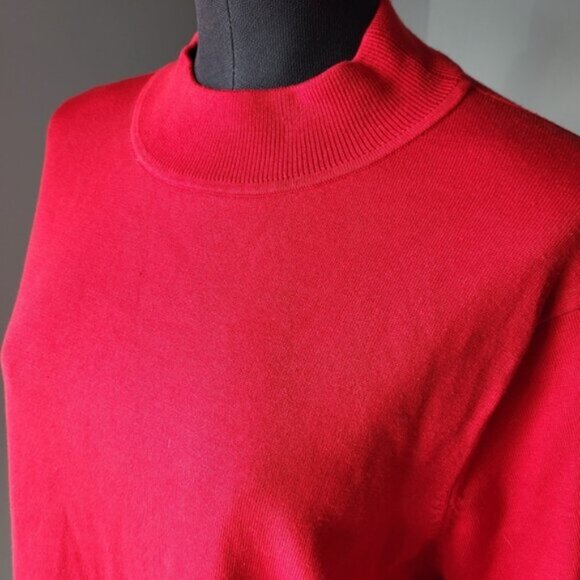 Vintage Silk Knit Pendleton Red Sweater Sz XL - Picture 9 of 10